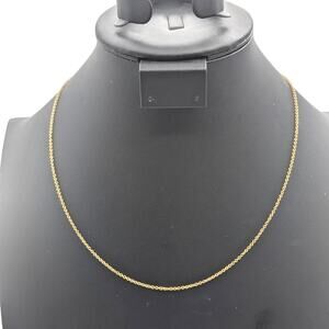Herco 18K Yellow Gold 20" Chain Necklace 3.51g